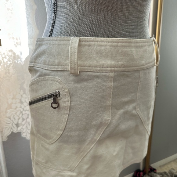 Vintage 2000’s Versus Versace White Mini Skirt - Picture 3 of 7